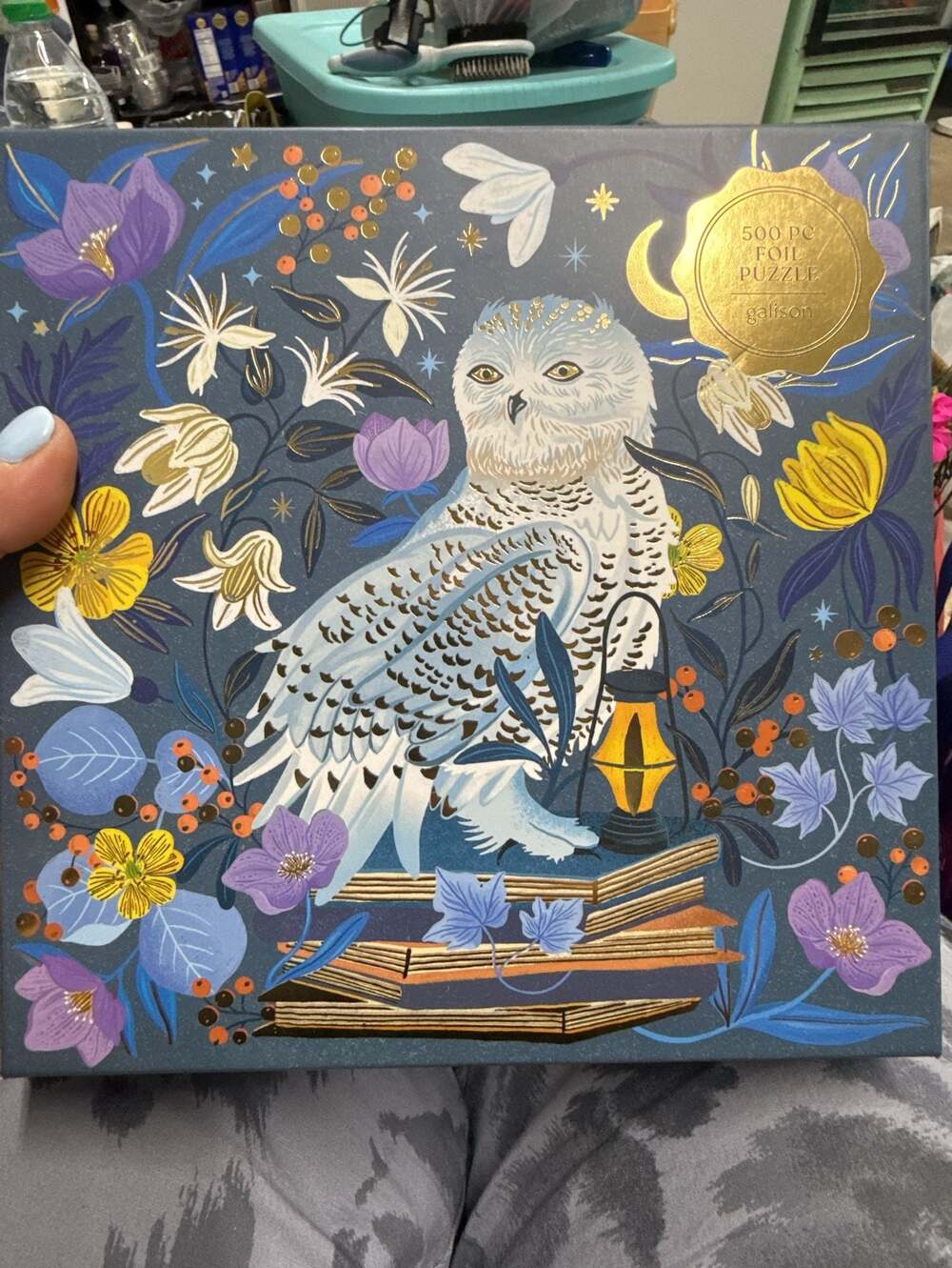 Galison Celestial Owl 500 Piece Foil Jigsaw Puzzle